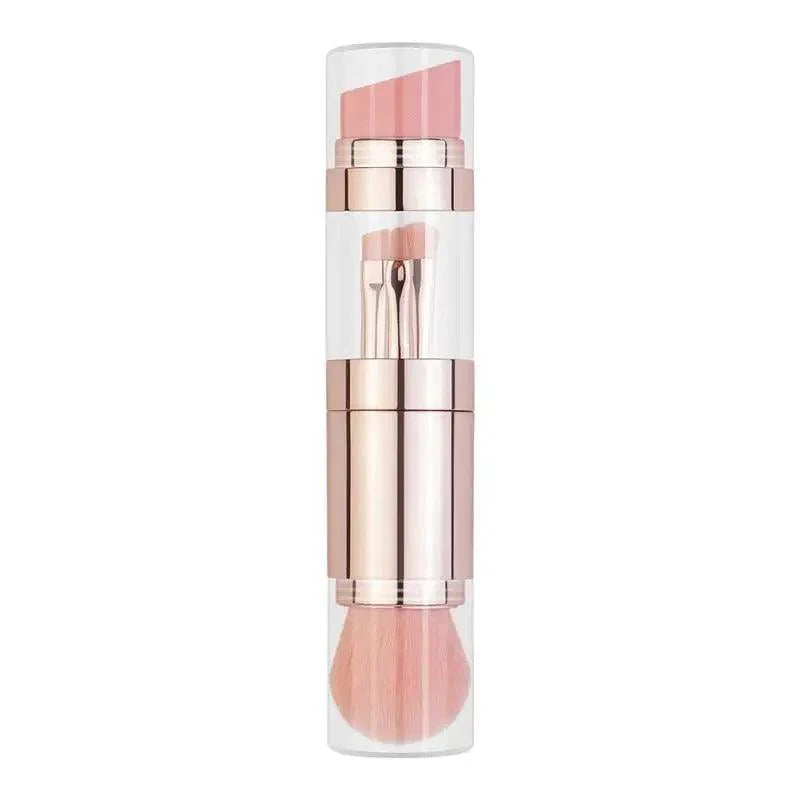 New Vintage Style 4 In 1 Makeup Brushes For Foundation, Eyebrow Shadow, Eyeliner Blush Powder, Brush Cosmetic And Concealer Professional Makeup Brush Stevvex