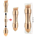 New Vintage Style 4 In 1 Makeup Brushes For Foundation, Eyebrow Shadow, Eyeliner Blush Powder, Brush Cosmetic And Concealer Professional Makeup Brush Stevvex