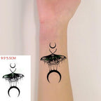 New Waterproof Temporary Sticker Tattoo Flame Heart Star Element Body Art Cute Small Tattoos For Kids Womens Stevvex