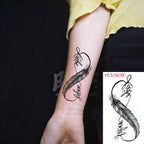 New Waterproof Temporary Sticker Tattoo Flame Heart Star Element Body Art Cute Small Tattoos For Kids Womens Stevvex