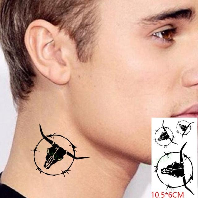 New Waterproof Temporary Sticker Tattoo Flame Heart Star Element Body Art Cute Small Tattoos For Kids Womens Stevvex