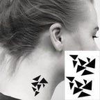 New Waterproof Temporary Sticker Tattoo Flame Heart Star Element Body Art Cute Small Tattoos For Kids Womens Stevvex