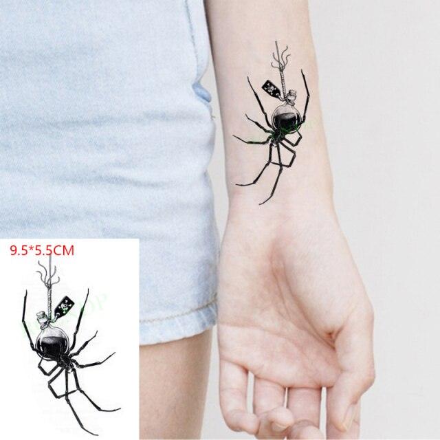 New Waterproof Temporary Sticker Tattoo Flame Heart Star Element Body Art Cute Small Tattoos For Kids Womens Stevvex