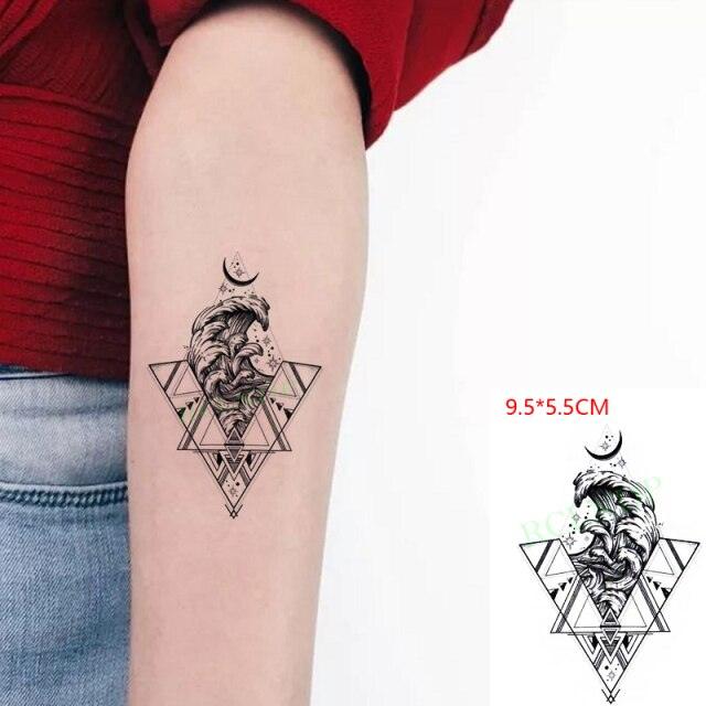 New Waterproof Temporary Sticker Tattoo Flame Heart Star Element Body Art Cute Small Tattoos For Kids Womens Stevvex