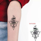 New Waterproof Temporary Sticker Tattoo Flame Heart Star Element Body Art Cute Small Tattoos For Kids Womens Stevvex
