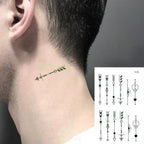 New Waterproof Temporary Sticker Tattoo Flame Heart Star Element Body Art Cute Small Tattoos For Kids Womens Stevvex