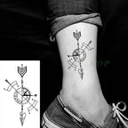 New Waterproof Temporary Sticker Tattoo Flame Heart Star Element Body Art Cute Small Tattoos For Kids Womens Stevvex