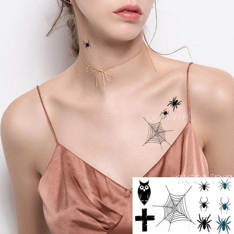 New Waterproof Temporary Sticker Tattoo Flame Heart Star Element Body Art Cute Small Tattoos For Kids Womens Stevvex