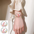 New Waterproof Temporary Sticker Tattoo Flame Heart Star Element Body Art Cute Small Tattoos For Kids Womens Stevvex