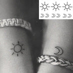 New Waterproof Temporary Sticker Tattoo Flame Heart Star Element Body Art Cute Small Tattoos For Kids Womens Stevvex