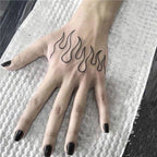 New Waterproof Temporary Sticker Tattoo Flame Heart Star Element Body Art Cute Small Tattoos For Kids Womens Stevvex