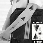 New Waterproof Temporary Tattoo Sticker Deer Animal Flash Tatoo Black Line Body Art Small Decorative Design For Womens Boys