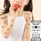 New Waterproof Temporary Tattoo Sticker Deer Animal Flash Tatoo Black Line Body Art Small Decorative Design For Womens Boys