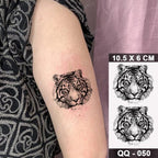 New Waterproof Temporary Tattoo Sticker Deer Animal Flash Tatoo Black Line Body Art Small Decorative Design For Womens Boys