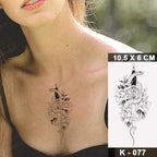 New Waterproof Temporary Tattoo Sticker Deer Animal Flash Tatoo Black Line Body Art Small Decorative Design For Womens Boys