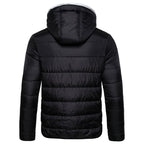 New Waterproof Winter Jacket Men Hooded Warm Autumn Jacket Windproof Hooded  Men Blue Comfortable Men's Jackets Lightweight Hiking Jackets For Ski Winter Coat Stevvex
