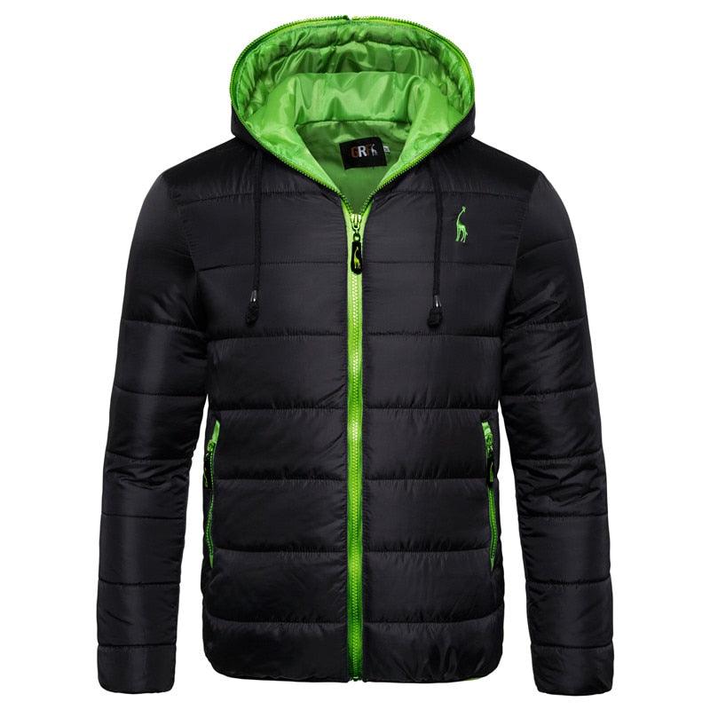 New Waterproof Winter Jacket Men Hooded Warm Autumn Jacket Windproof Hooded  Men Blue Comfortable Men's Jackets Lightweight Hiking Jackets For Ski Winter Coat Stevvex