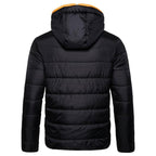 New Waterproof Winter Jacket Men Hooded Warm Autumn Jacket Windproof Hooded  Men Blue Comfortable Men's Jackets Lightweight Hiking Jackets For Ski Winter Coat Stevvex