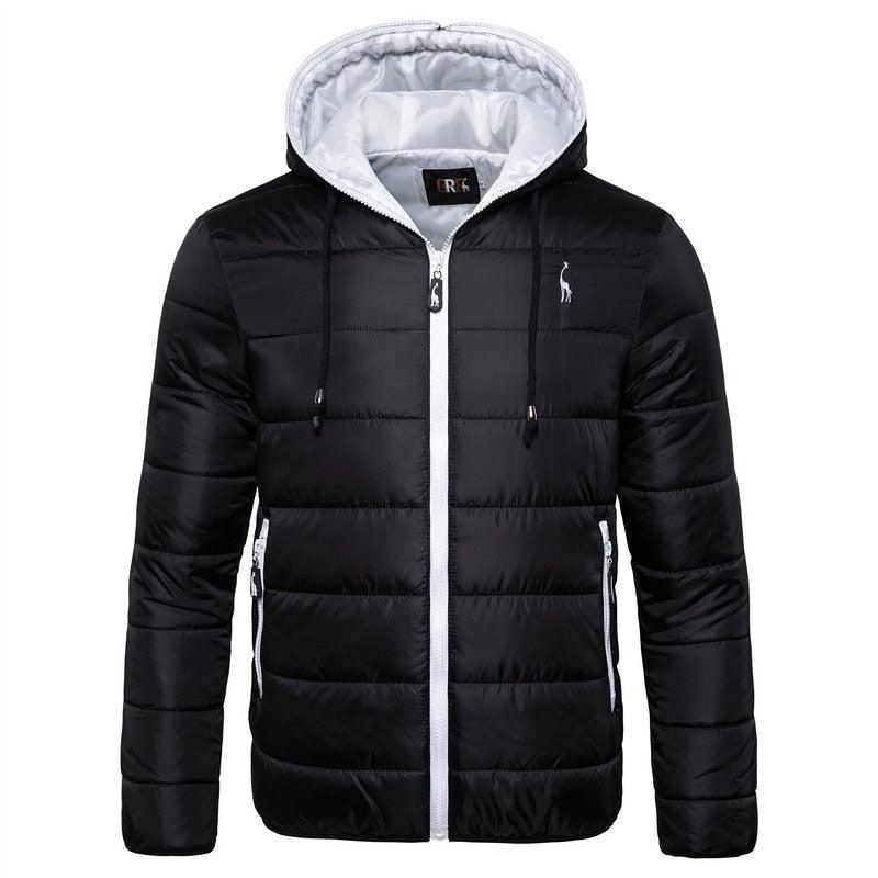 New Waterproof Winter Jacket Men Hooded Warm Autumn Jacket Windproof Hooded  Men Blue Comfortable Men's Jackets Lightweight Hiking Jackets For Ski Winter Coat Stevvex