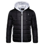 New Waterproof Winter Jacket Men Hooded Warm Autumn Jacket Windproof Hooded  Men Blue Comfortable Men's Jackets Lightweight Hiking Jackets For Ski Winter Coat Stevvex