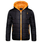 New Waterproof Winter Jacket Men Hooded Warm Autumn Jacket Windproof Hooded  Men Blue Comfortable Men's Jackets Lightweight Hiking Jackets For Ski Winter Coat Stevvex