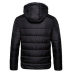 New Waterproof Winter Jacket Men Hooded Warm Autumn Jacket Windproof Hooded  Men Blue Comfortable Men's Jackets Lightweight Hiking Jackets For Ski Winter Coat Stevvex