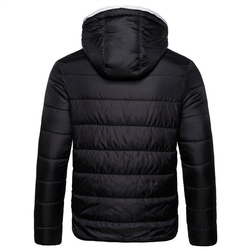 New Waterproof Winter Jacket Men Hooded Warm Autumn Jacket Windproof Hooded  Men Blue Comfortable Men's Jackets Lightweight Hiking Jackets For Ski Winter Coat Stevvex