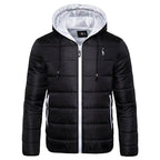 New Waterproof Winter Jacket Men Hooded Warm Autumn Jacket Windproof Hooded  Men Blue Comfortable Men's Jackets Lightweight Hiking Jackets For Ski Winter Coat Stevvex
