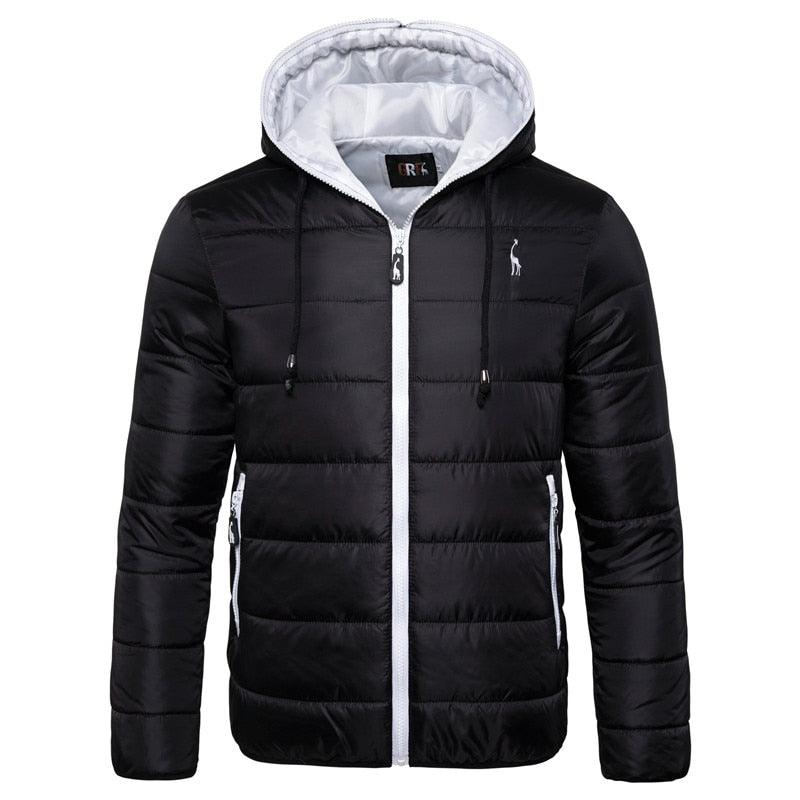 New Waterproof Winter Jacket Men Hooded Warm Autumn Jacket Windproof Hooded  Men Blue Comfortable Men's Jackets Lightweight Hiking Jackets For Ski Winter Coat Stevvex