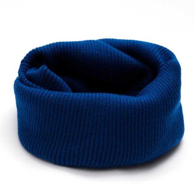 New Winter Autumn Solid Color Soft Cashmere Knit Ring Scarves Neck Warmer Elastic Neck Gaiter Head Wrap Headwear Comfort Collar Female Winter One Loop Scarf For Women Stevvex
