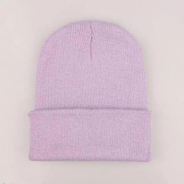 New Winter Hats for Women Men Beanies Knitted Solid Cool Hat Girls Autumn Female Beanie Warm Bonnet Casual Cap For Winter  Knitted Autumn Winter Cap Warm Elastic Winter Women and Men Hat Stevvex