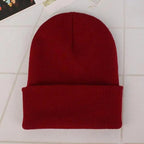 New Winter Hats for Women Men Beanies Knitted Solid Cool Hat Girls Autumn Female Beanie Warm Bonnet Casual Cap For Winter  Knitted Autumn Winter Cap Warm Elastic Winter Women and Men Hat Stevvex