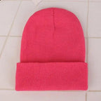 New Winter Hats for Women Men Beanies Knitted Solid Cool Hat Girls Autumn Female Beanie Warm Bonnet Casual Cap For Winter  Knitted Autumn Winter Cap Warm Elastic Winter Women and Men Hat Stevvex
