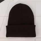New Winter Hats for Women Men Beanies Knitted Solid Cool Hat Girls Autumn Female Beanie Warm Bonnet Casual Cap For Winter  Knitted Autumn Winter Cap Warm Elastic Winter Women and Men Hat Stevvex