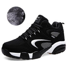 New Winter Running Shoes Keep Warm Cotton-Padded Autumn Sneakers Outdoor Walking Sports Shoes Breathable Non Slip Running Shoes Low Cut Outdoor Sneaker