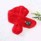 New Winter Solid Color Warm Thicken Soft Collar Scarf Faux Rabbit Fur Neckerchief Plush Warm Hot Scarfs Cross Collar Scarf Shawl Solid With Pearl Elegant For Women Stevvex