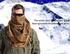New Winter Women Men Windproof Warmer Military Scarf Muslim Hijab Unisex Scarves Tassel Desert Arab Keffiyeh Shawl  Scarf Military Shemagh Tactical Desert Keffiyeh Head Neck Scarf Arab Wrap with Tassel Stevvex