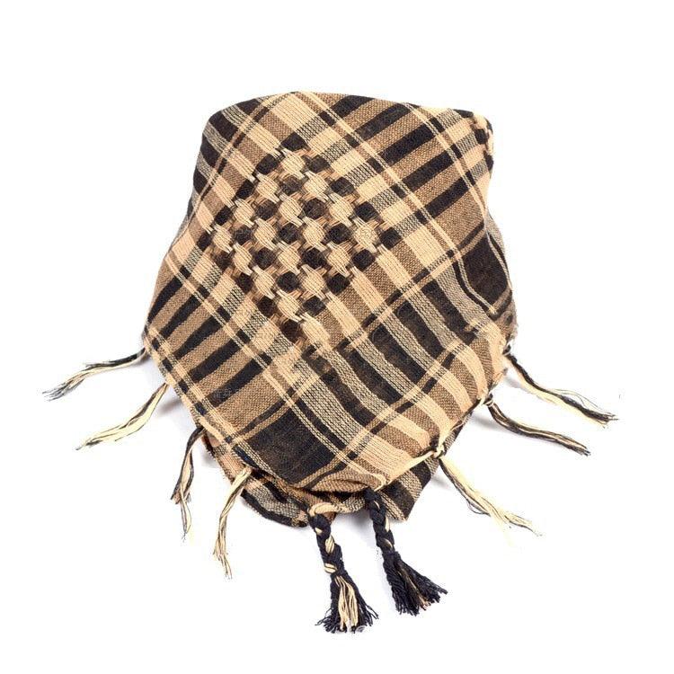 New Winter Women Men Windproof Warmer Military Scarf Muslim Hijab Unisex Scarves Tassel Desert Arab Keffiyeh Shawl  Scarf Military Shemagh Tactical Desert Keffiyeh Head Neck Scarf Arab Wrap with Tassel Stevvex