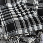New Winter Women Men Windproof Warmer Military Scarf Muslim Hijab Unisex Scarves Tassel Desert Arab Keffiyeh Shawl  Scarf Military Shemagh Tactical Desert Keffiyeh Head Neck Scarf Arab Wrap with Tassel Stevvex