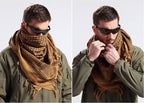 New Winter Women Men Windproof Warmer Military Scarf Muslim Hijab Unisex Scarves Tassel Desert Arab Keffiyeh Shawl  Scarf Military Shemagh Tactical Desert Keffiyeh Head Neck Scarf Arab Wrap with Tassel Stevvex