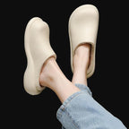 New Winter Women Slipper Soft Bottom Plush Home Shoes  Slippers Indoor Waterproof Non-Slip Memory Foam Comfy Fluffy Fur Memory Foam Boots House Shoes Thick Sole 6cm Stevvex