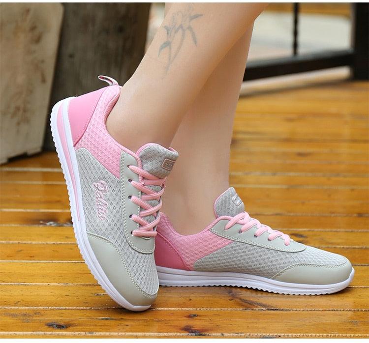 New Womans Purple Casual Sneakers Breathable Women Shoes Mesh Women Chunky Sneakers Walking Running Tennis Gym Shoes For Women Non Slip Sneakers Stevvex