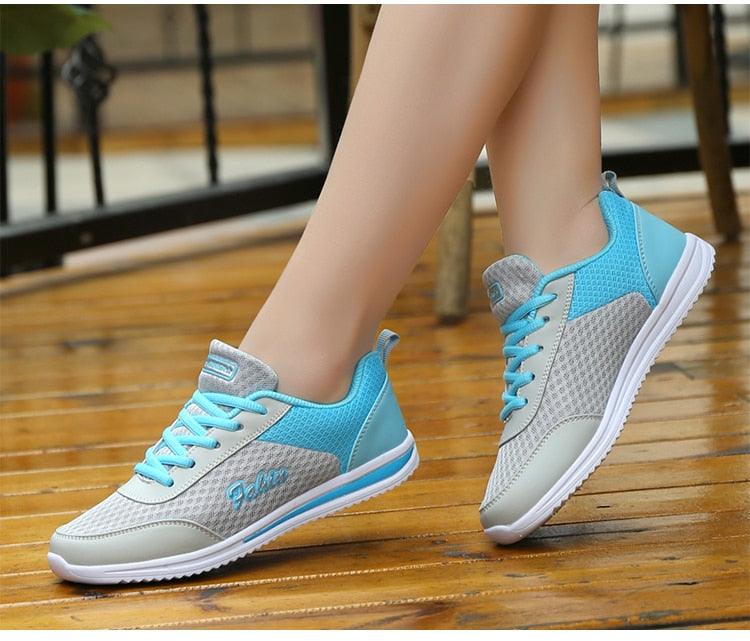 New Womans Purple Casual Sneakers Breathable Women Shoes Mesh Women Chunky Sneakers Walking Running Tennis Gym Shoes For Women Non Slip Sneakers Stevvex