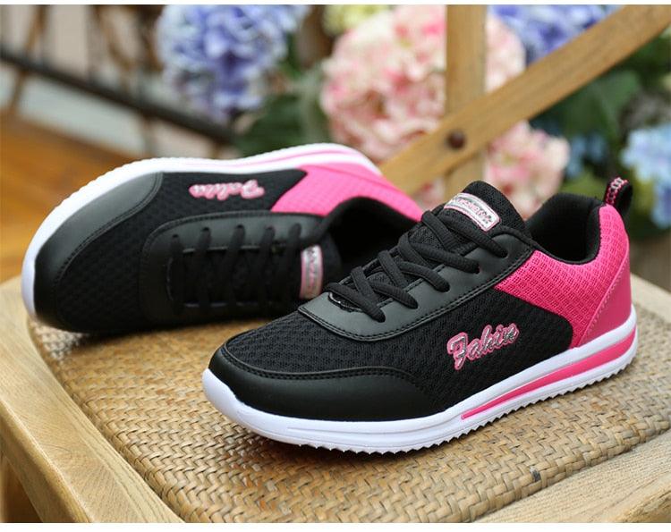 New Womans Purple Casual Sneakers Breathable Women Shoes Mesh Women Chunky Sneakers Walking Running Tennis Gym Shoes For Women Non Slip Sneakers Stevvex