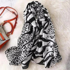 New Women Autumn Winter Fashion Silk Scarf Shawl Beach Headband Female Casual Wear Beach Friendly Spring Silk Scarf Flower Print Silk Scarves Shawls and Wraps Long Size Beach Stoles Stevvex
