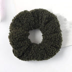 New Women Cute Teddy Velvet Scrunchies Elastic Hair Band Faux Fur Hair Rope Girl's Hair Tie Accessories Ponytail Holder Accessories for Women And Girls Stevvex