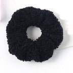 New Women Cute Teddy Velvet Scrunchies Elastic Hair Band Faux Fur Hair Rope Girl's Hair Tie Accessories Ponytail Holder Accessories for Women And Girls Stevvex