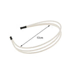 New Women Elegant Full Pearls Simple Hairbands Sweet Headband Hair Hoops Holder Ornament Head Band Lady Fashion Gorgeous Hair Accessories For Women Stevvex