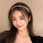 New Women Elegant Full Pearls Simple Hairbands Sweet Headband Hair Hoops Holder Ornament Head Band Lady Fashion Gorgeous Hair Accessories For Women Stevvex