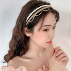 New Women Elegant Full Pearls Simple Hairbands Sweet Headband Hair Hoops Holder Ornament Head Band Lady Fashion Hair Accessories Stevvex